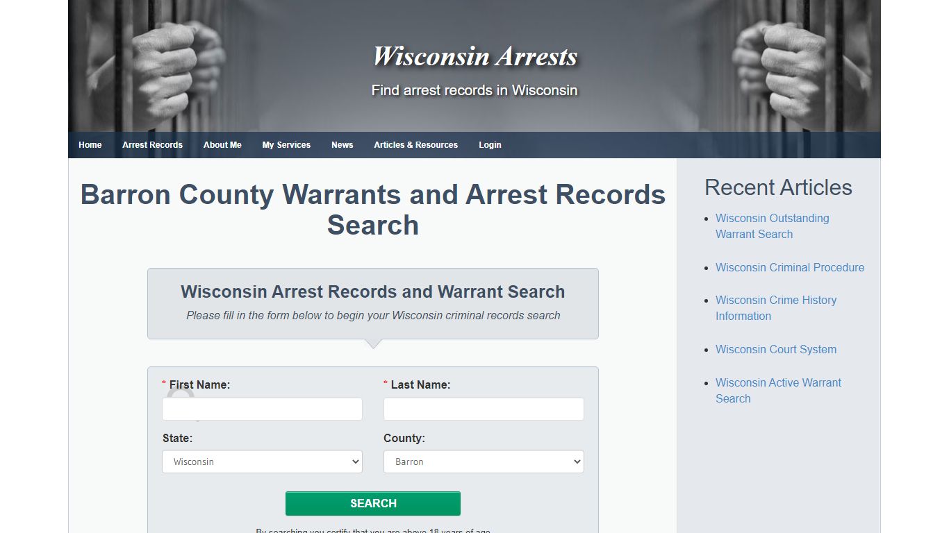 Barron County Warrants and Arrest Records Search